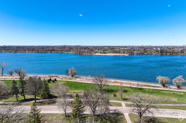 Lake Nokomis is one of several lakes in Minneapolis, MN, and part of the city's Chain of Lakes.