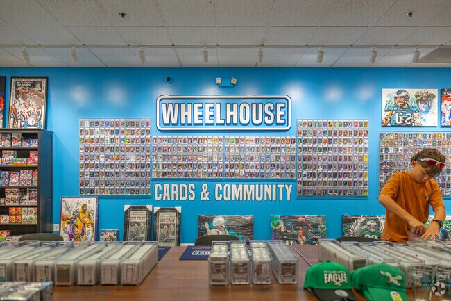 Wheelhouse in Wayne offers vintage sports clothing and baseball cards.