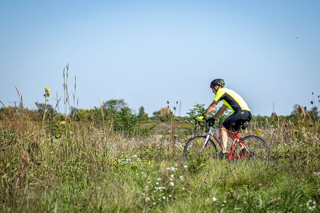 Lake in the Hills has more than 6 miles of asphalt and 5 miles of on-road bike paths.
