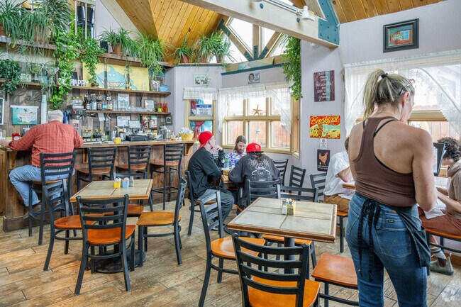 Tabernash residents can dine at Sharky's Eatery, a popular spot for comfort American breakfast and lunch in a cozy interior.