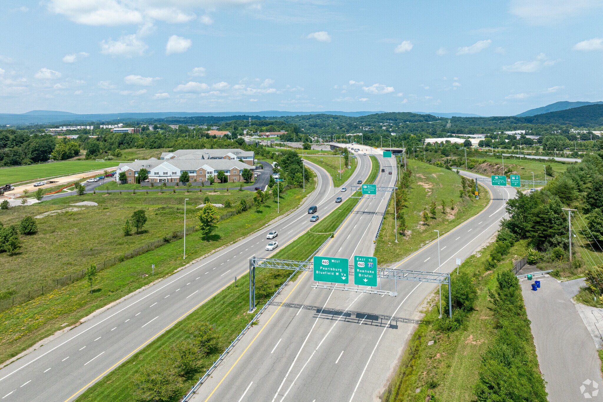 Merrimac has access to Route 460 Bypass, which connects to other neighborhood.