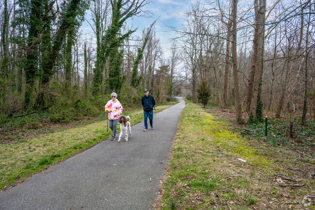You can enjoy a leisurely walk on the Salem Creek Greenway at Shaffner Park in Winston-Salem.
