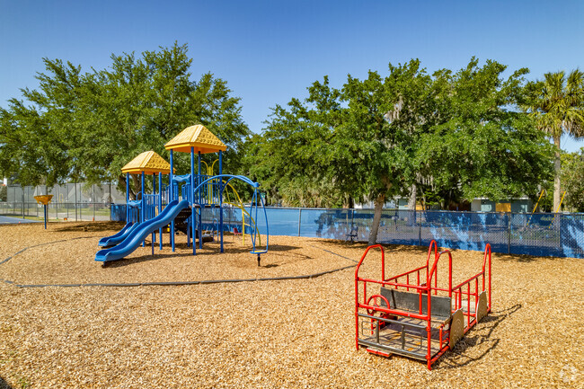 Students love to play on the playground at Eustis Elementary School.