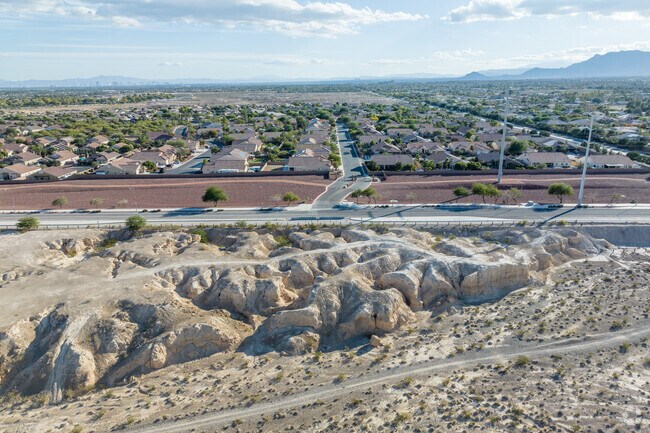 Tule Springs Fossil Beds National Monument is a historic area with fossils dating back over a million years to the Pleistocene Ice Age.