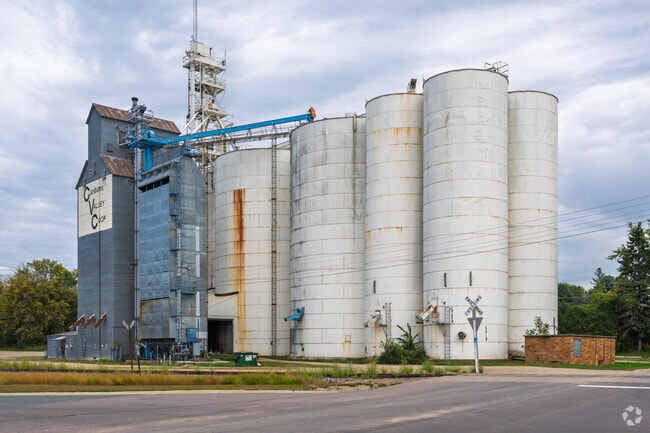 Montgomery is rooted in the agricultural industry with a grain elevator in the center of the city.