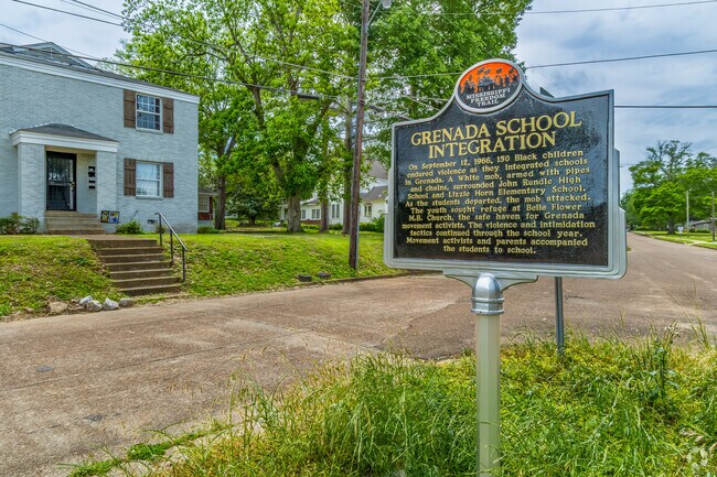 Grenada was a major player in the Civil Rights movement, particularly in 1966 when school integration was implemented.