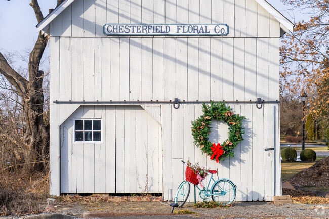 Chesterfield Township is a rural community of residential streets surrounded by farmland.