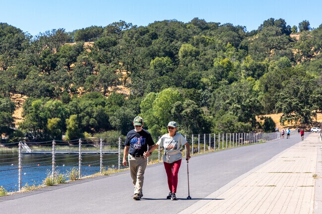 Lafayette Reservoir Park is known for its picturesque reservoir and scenic walking trails.
