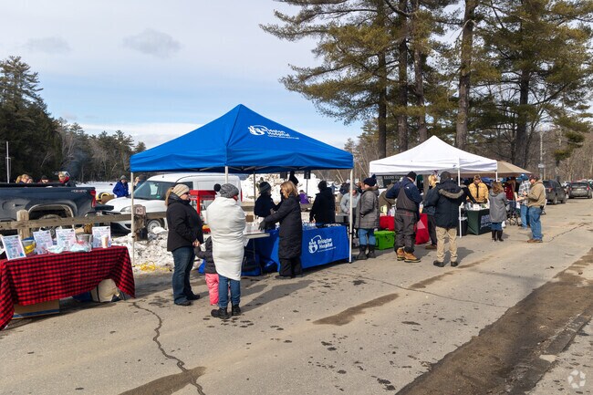 Folks gather at the local Winter Carnival in Bridgton.