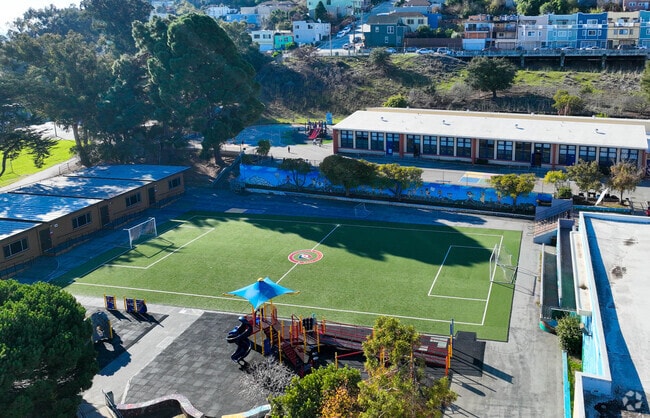 KIPP Bayview Elementary has an amazing outdoor area for its students.
