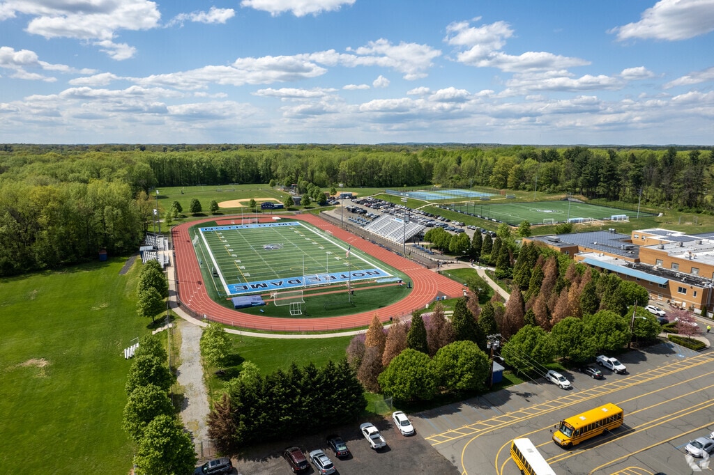 Football field at Notre Dame High School