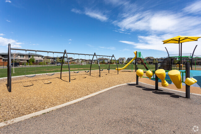 Conservatory Green Middle School, in Central Park, has a playground with many activities.