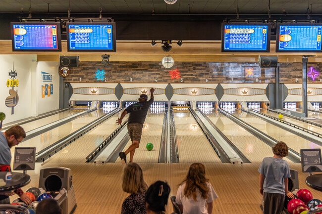 Residents of Columbia Heights East can enjoy bowling at nearby Triangle Bowl.
