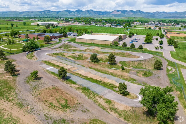 The Mile High BMX track at Schaefer Park in Academy Park hosts local BMX races for all ages.