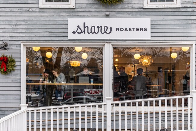 Amherst Residents enjoy meeting and relaxing at Share Roasters.
