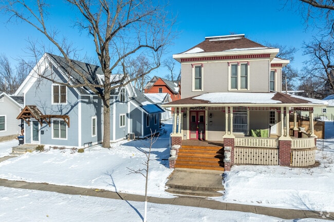 Many century-old homes in the center of Marion have been updated and renovated.