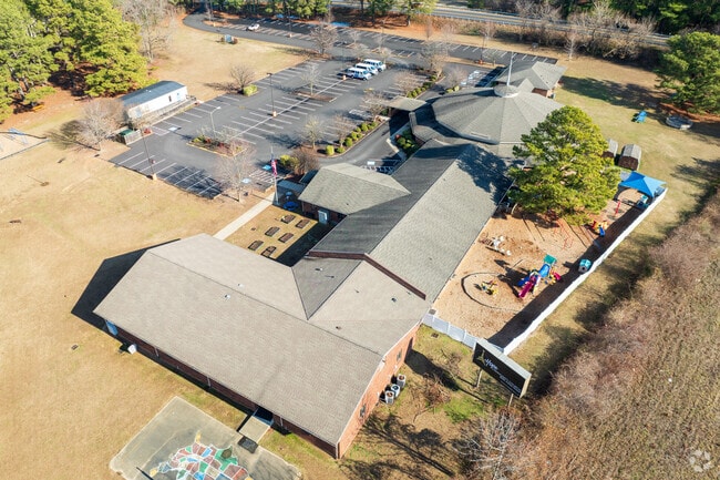 An aerial view of Atlee Christian Academy.