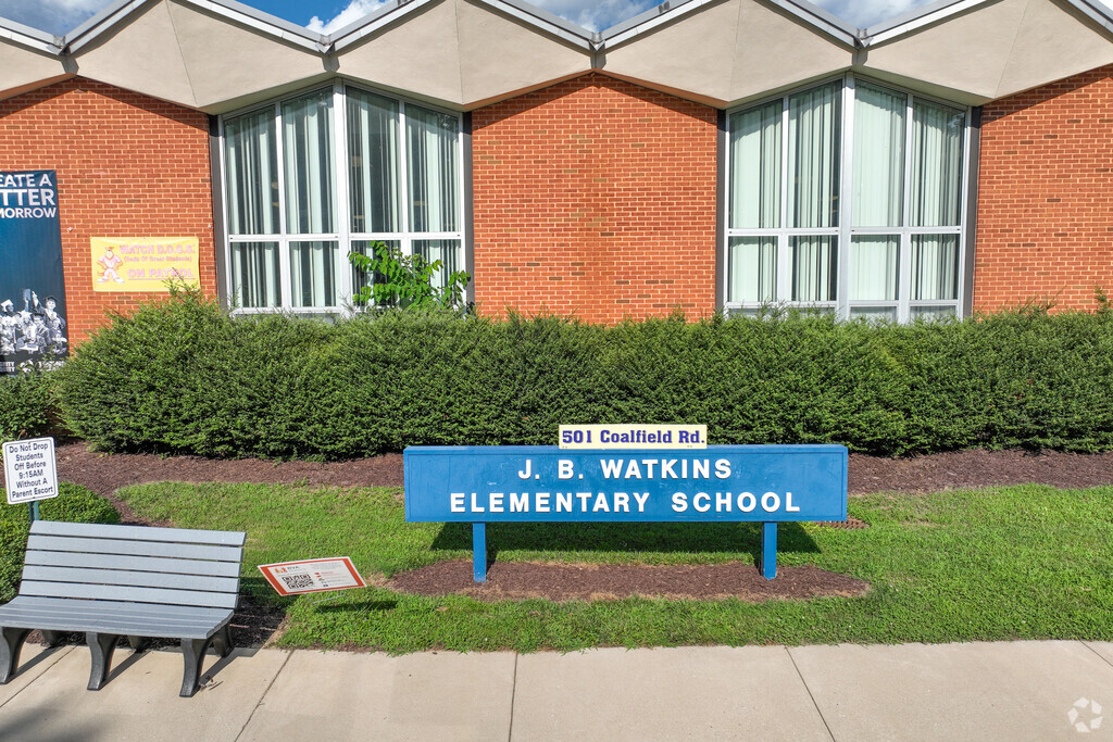 Sign at J B Watkins Elementary School.