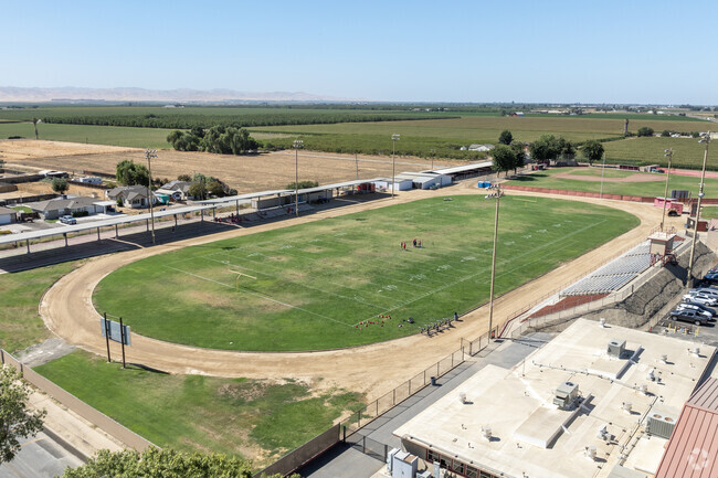 The track at Gustine High School in Gustine.