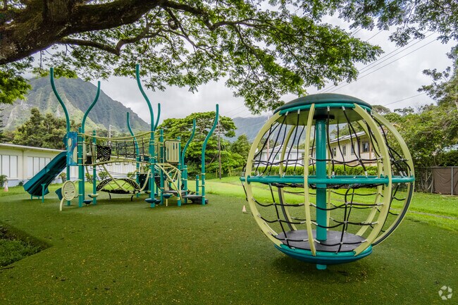 Experience academic excellence surrounded by beauty at Kapunahala Elementary School's serene, lush campus.