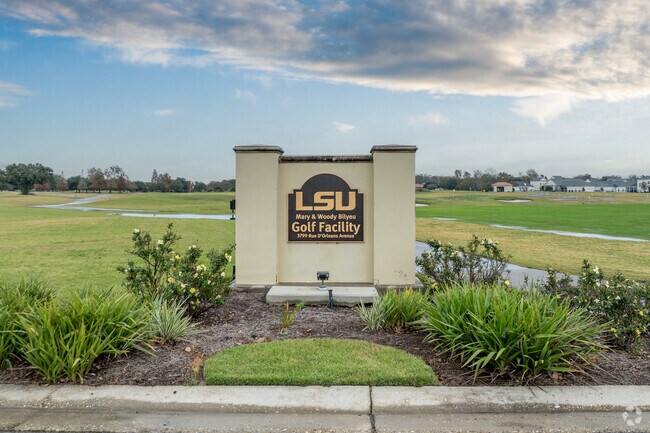 The LSU Golf Facility is located in the heart of Gardere, and is open to the public.