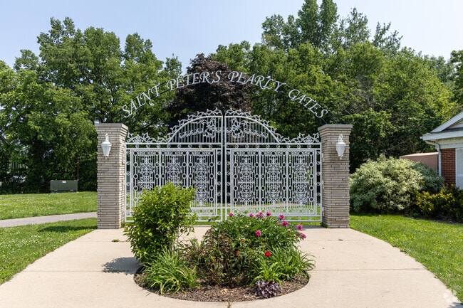 St. Peter's Pearly Gates at Levee Park is a popular roadside attraction.