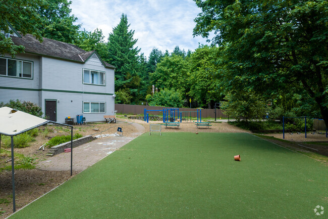 Multiple playgrounds are available for students at Maayan Torah Day School in Mountain Park, OR.