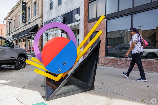 Downtown art walk sculptures can be found in some parts of West Central adding to the beauty.