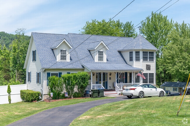 Colonial inspired homes are prevalent in Blooming Grove.