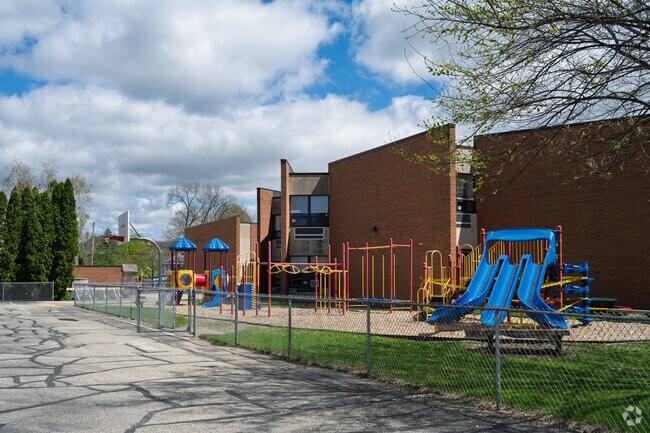 St. Joseph Cathedral School has a playground on campus.