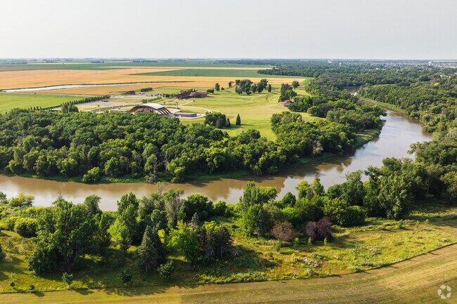 You won't find more spectacular views of North Dakota than River Drive the Red River.