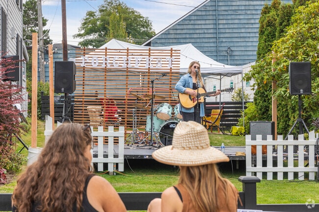 Each summer, Sherwood Forest residents can check out Porchfest, a popular live music event held in Downtown Edmonds.