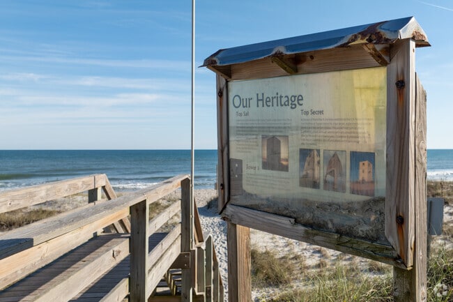 Beach access from Tower 3, also a symbol of heritage and coastal pride, in Surf Beach.