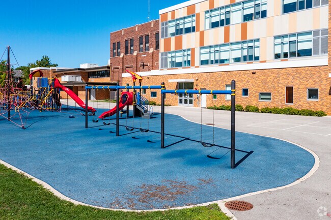 Children love the playground at Abraham Lincoln Elementary School.