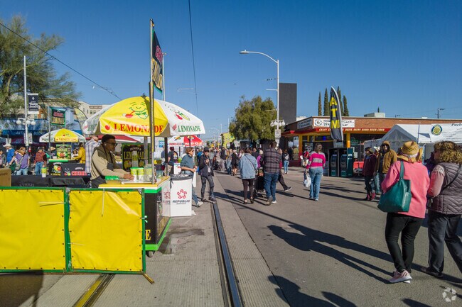 The Semi Annual 4th Avenue Street Fair takes place just 10 minutes from Samos.