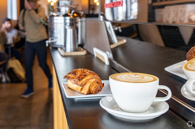 Grab a fresh pastry and latte from Sweet Bloom near Highlands.