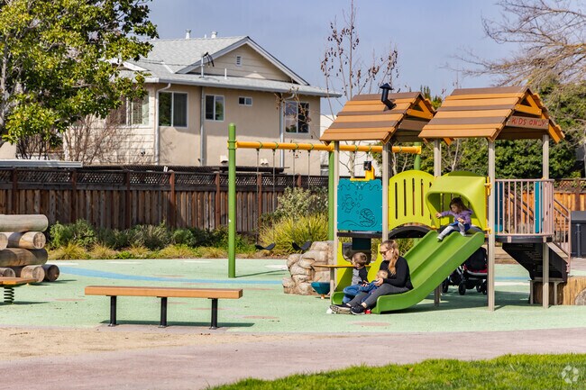 Your children will enjoy the playground at Wyandotte Park.