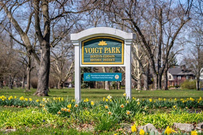 Voigt Park is a century old 7-acre Detroit City park located at the heart of Boston-Edison.