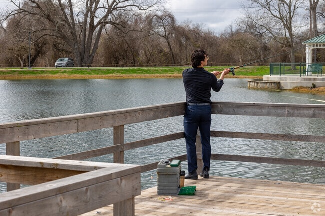 Locals can cast a line and enjoy the scenery of Riverside Park.