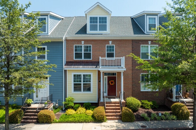 Colorful homes line the streets of Forest Villa's streets.