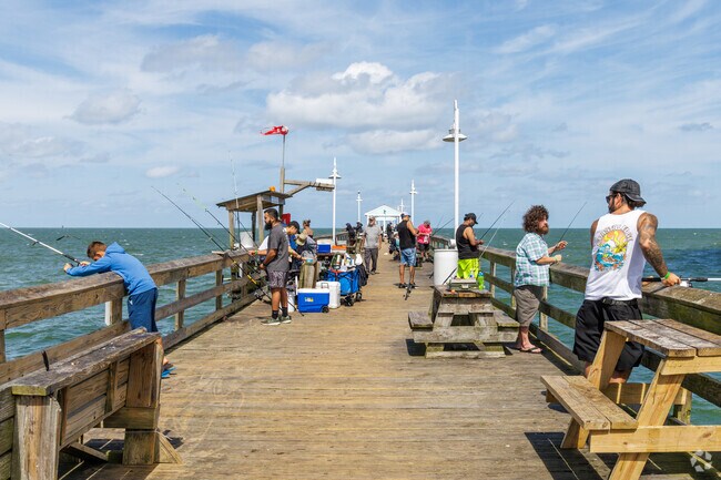 The Ocean View Fishing Pier is short drive from Willoughby.