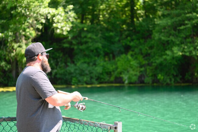 One of Oreland's old quarry's is now a favorite fishing spot for locals.