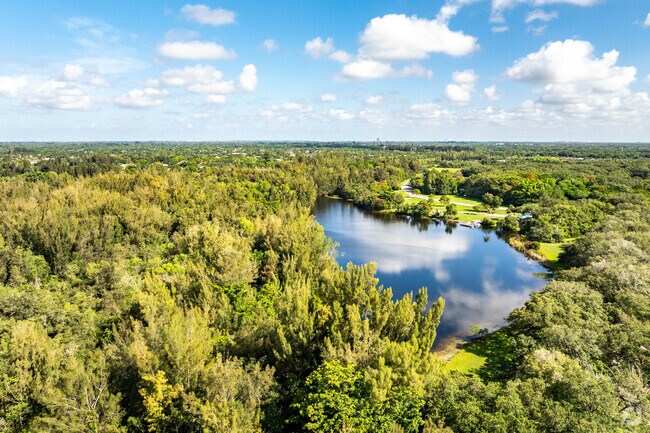 Tree Tops Park, located minutes from Royal Palm Trail, is filled with lush greenery, and a fishing pond full of fresh tilapia.