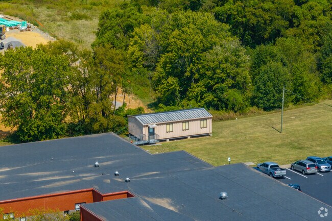 Stratton Elementary School has a portable for extra classroom space in Madison.