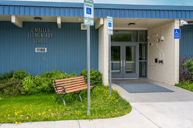 O'Malley Elementary School entrance.