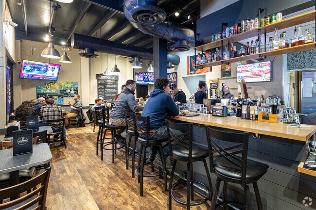 Mount Vernon's local hotspot is the Chalkboard Bar for Barbecue and Wings.