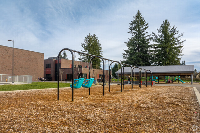 Swings for all size kids can be found at the Marrion Elementary School.