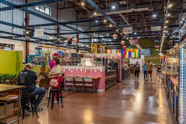 NewBo City Market offers Lincolnway Village residents access to local goods and restaurants.