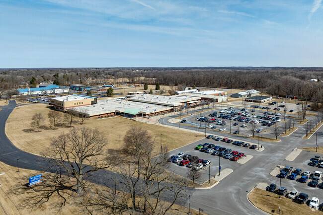 Lisd Tech Center has plenty of parking for its rotating pool of students.