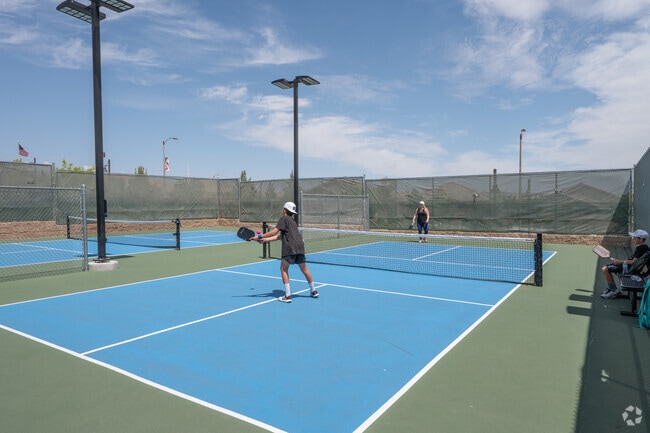 Skye View Park offers a dog park and courts for tennis and pickleball.